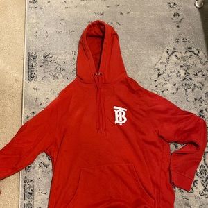 Red Burberry Hoodie